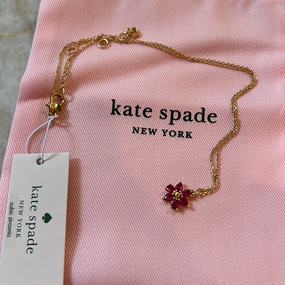 Kate Spade "First Bloom" Mini Pendant Necklace - NWT - Picture 10 of 11